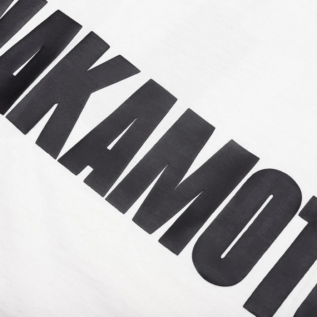 Jumbo Font Oversized Tee White