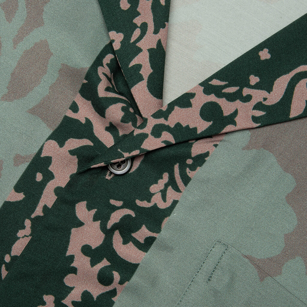 Archive Floral Carltone MW Shirt Petrol