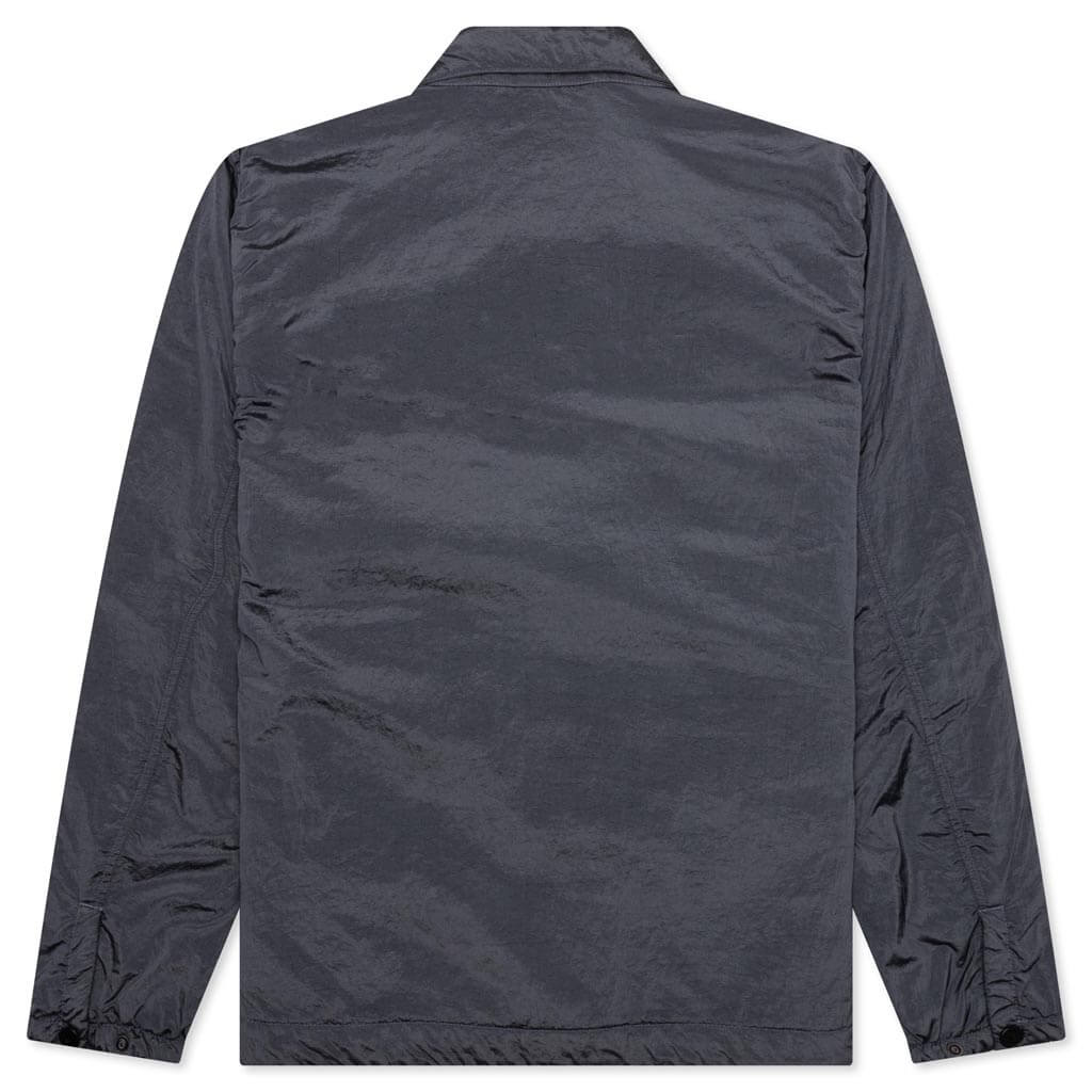 Nylon Coach Jacket Lead Grey