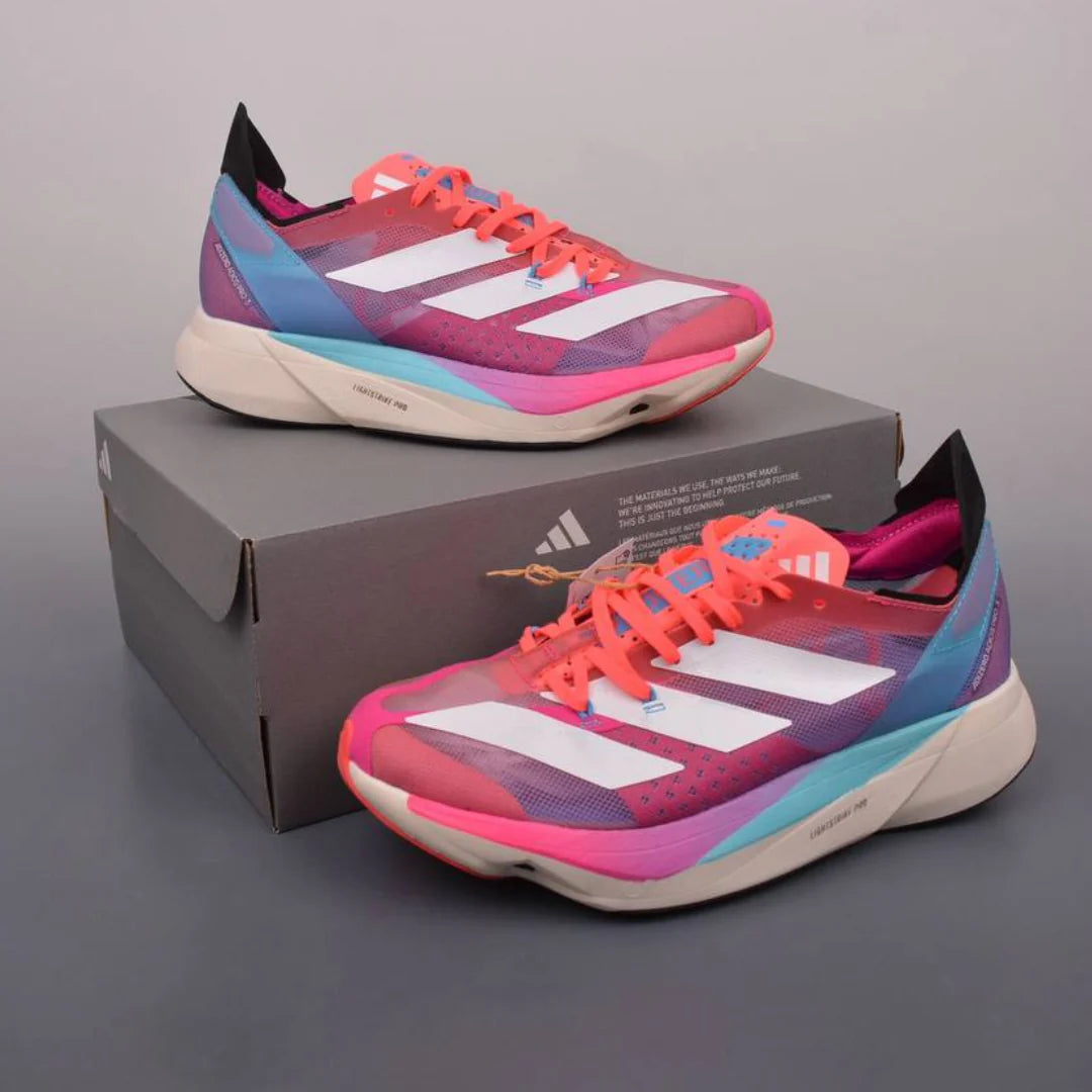 Adidas Adizero Adios Pro 3 Signal Pink Cyan