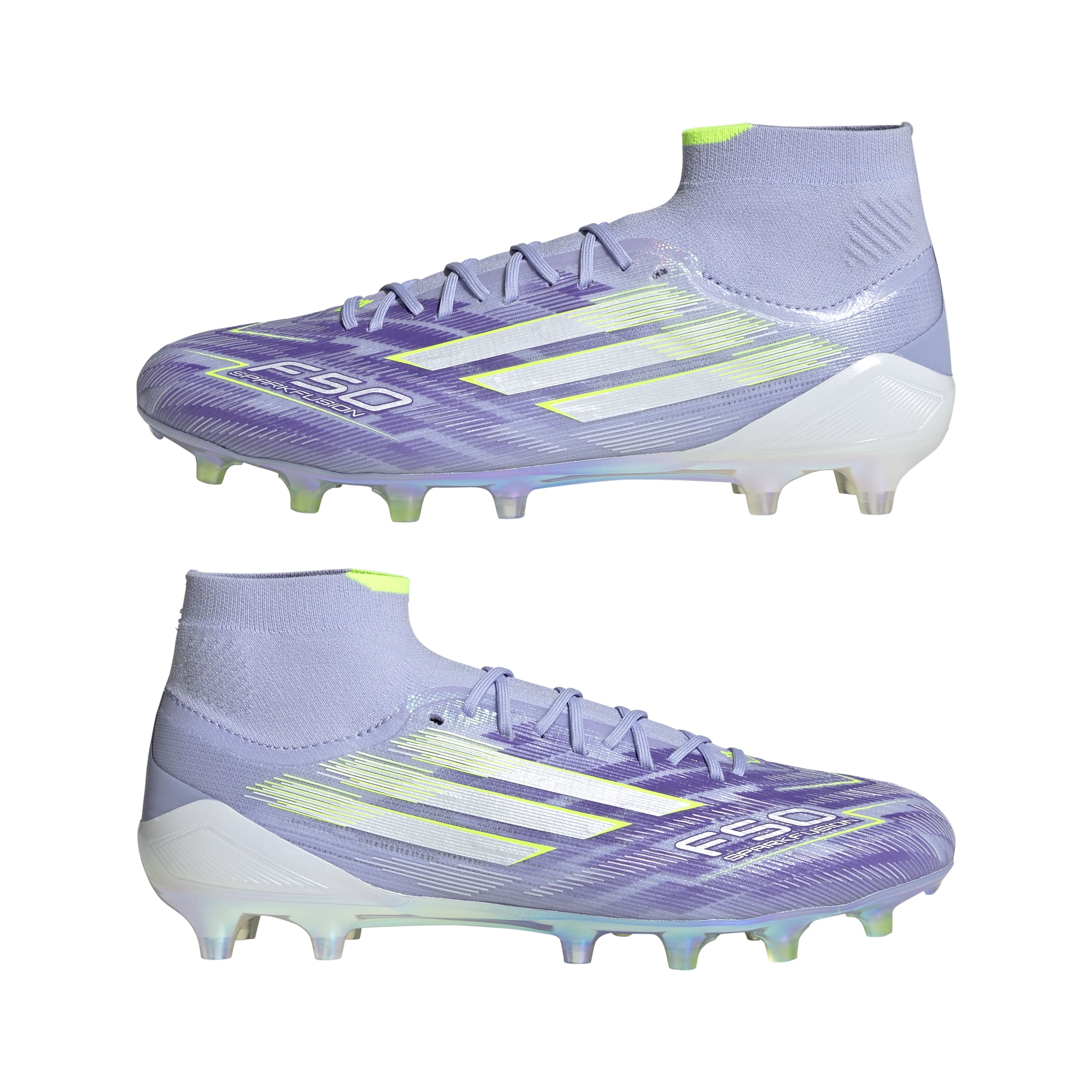 adidas F50 Sparkfusion Elite Mid Firm Ground Artificial Womens Soccer Cleats Vioton Lemon