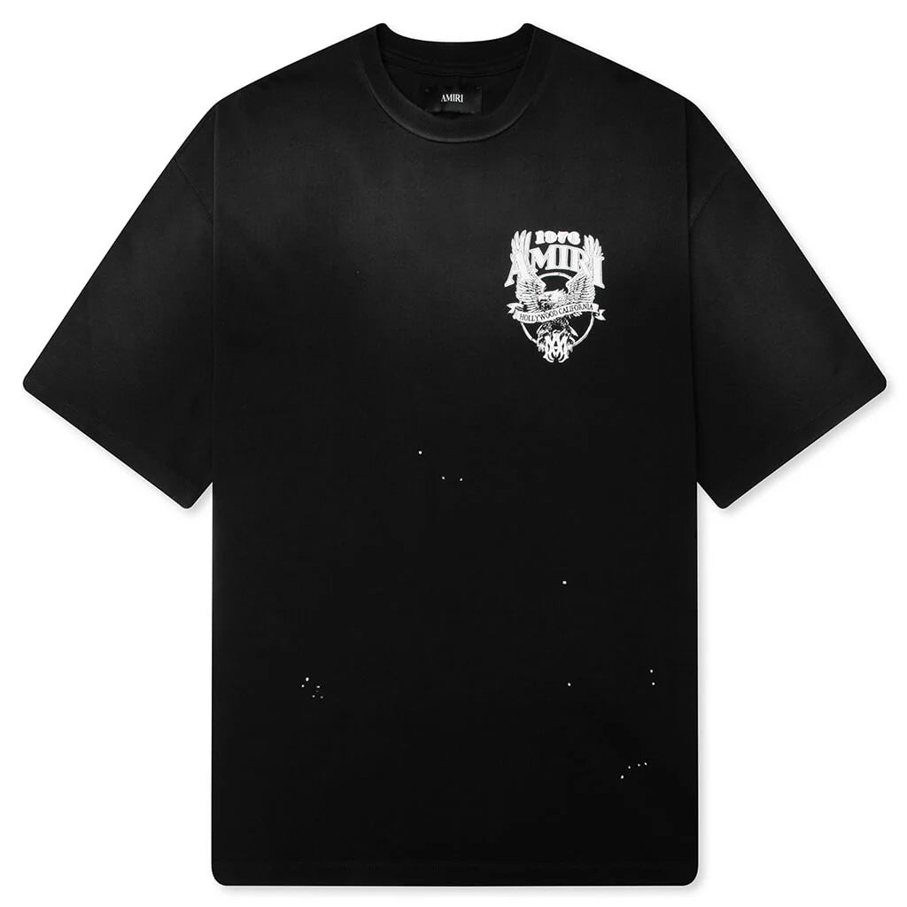 Amiri Eagle Oversized Tee Black