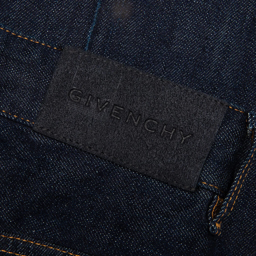 Straight Leg Jeans Dark Blue