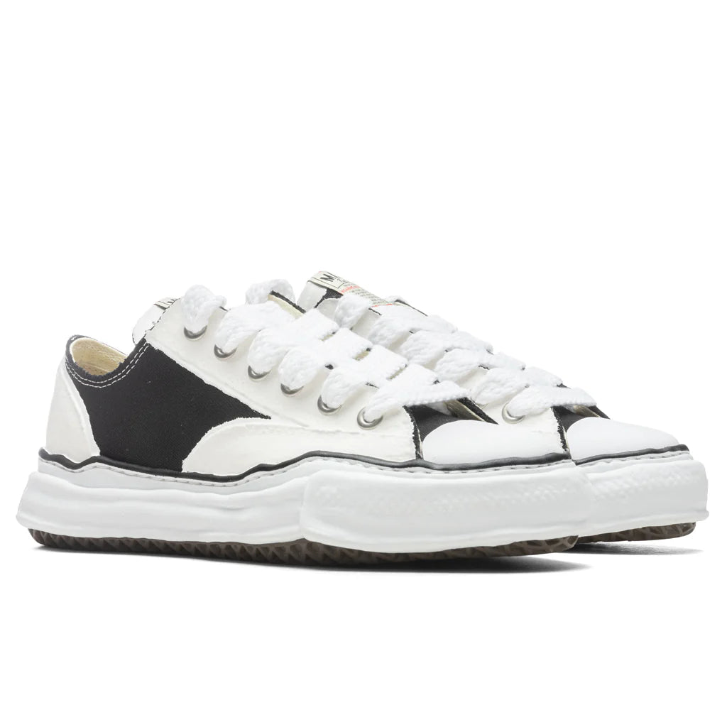 Peterson Low OG Sole Rubber Painted Canvas Sneaker Black White