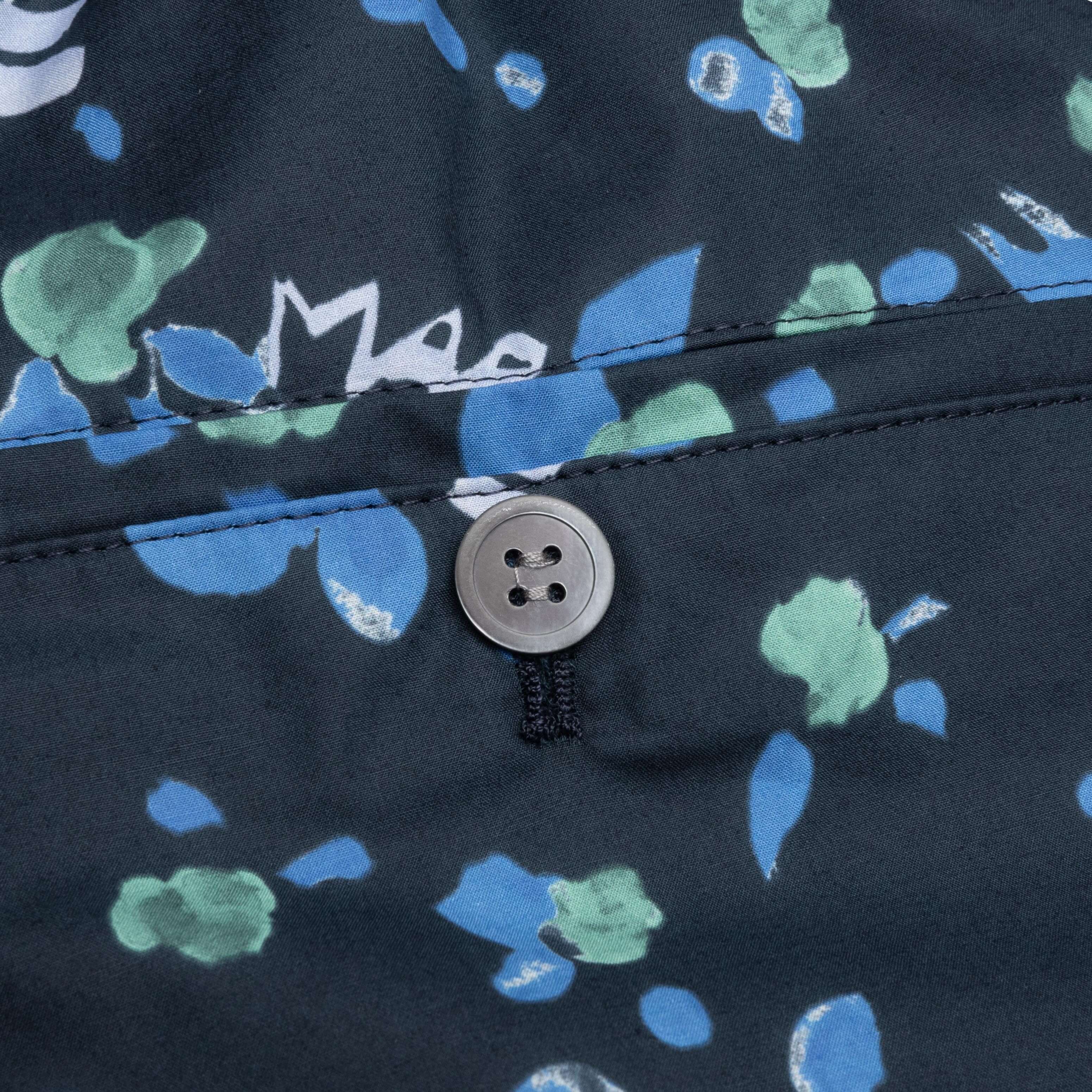 Blue Poplin Shorts Ink