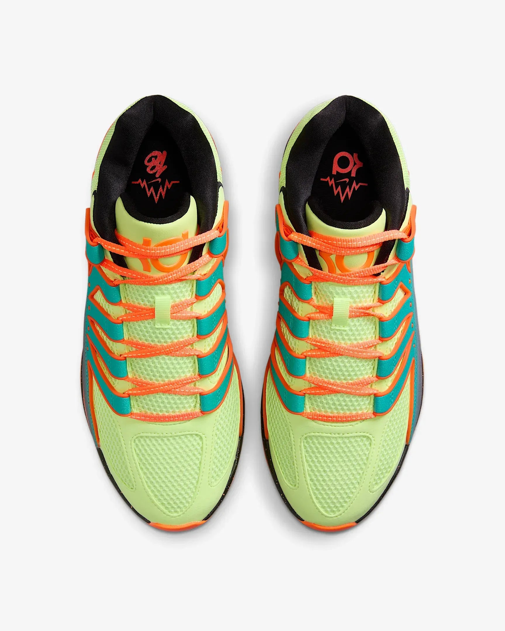 Tenis Nike KD18 Verde Laranja