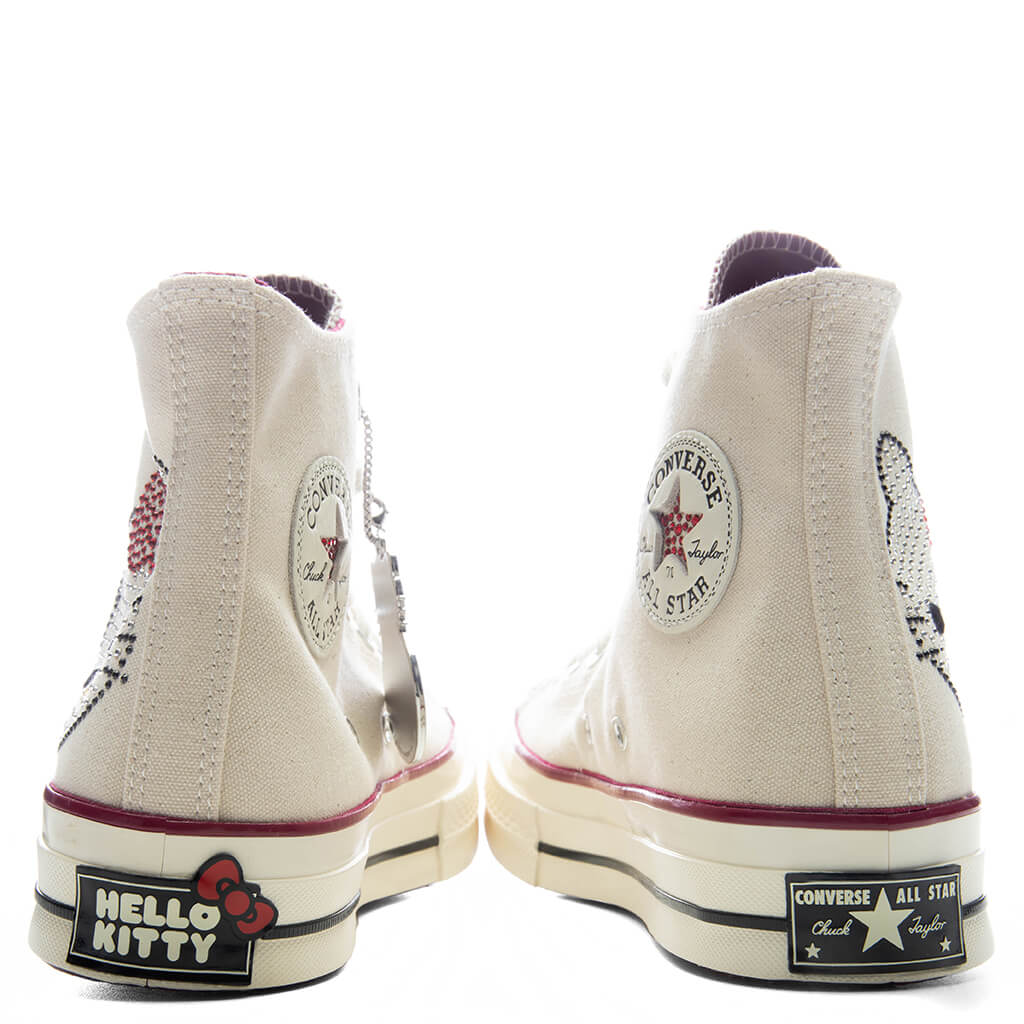 Converse x Hello Kitty Chuck Taylor 70 with Swarovski Crystals Egret Sporty Berry Black