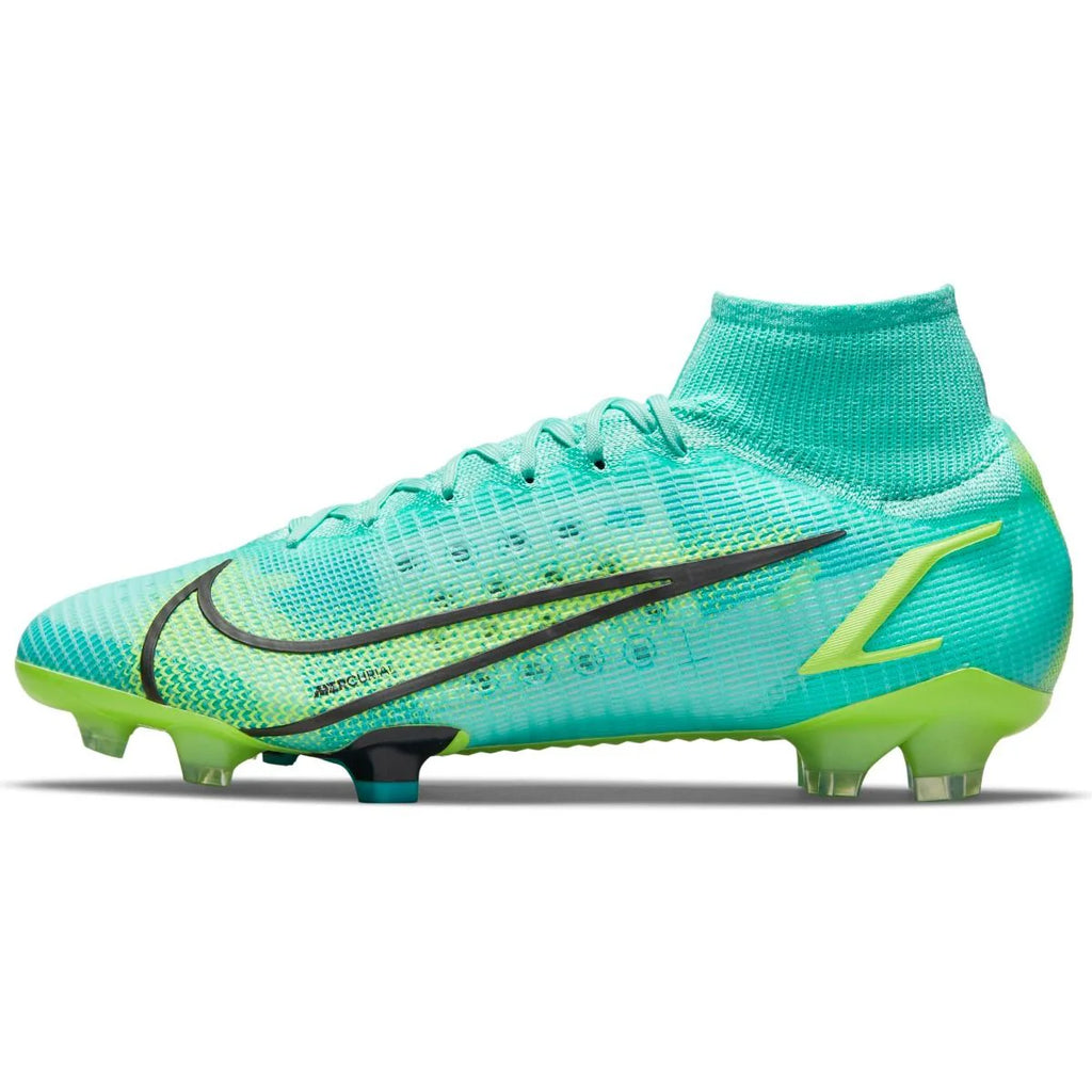 Nike Superfly 8 Elite FG Firm Ground Soccer Cleats Dynamic Turq Lime