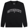 College Embroidered Slim Fit Sweatshirt Black