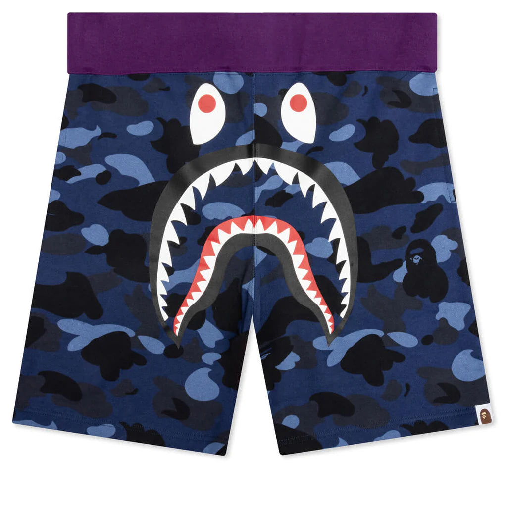 Crazy Camo Shark Sweat Shorts Navy