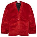 Oversized V Neck Cardigan Rust