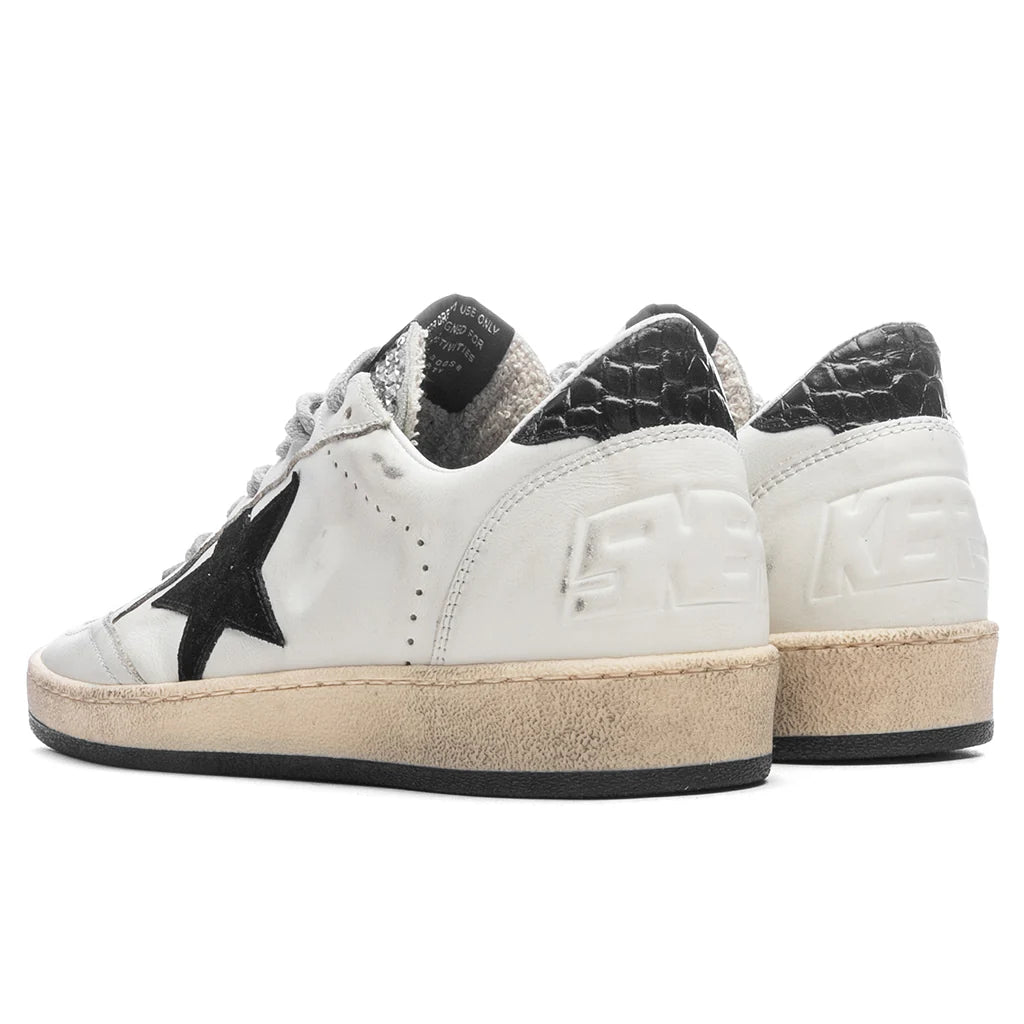 Womens Ball Star White Black Silver