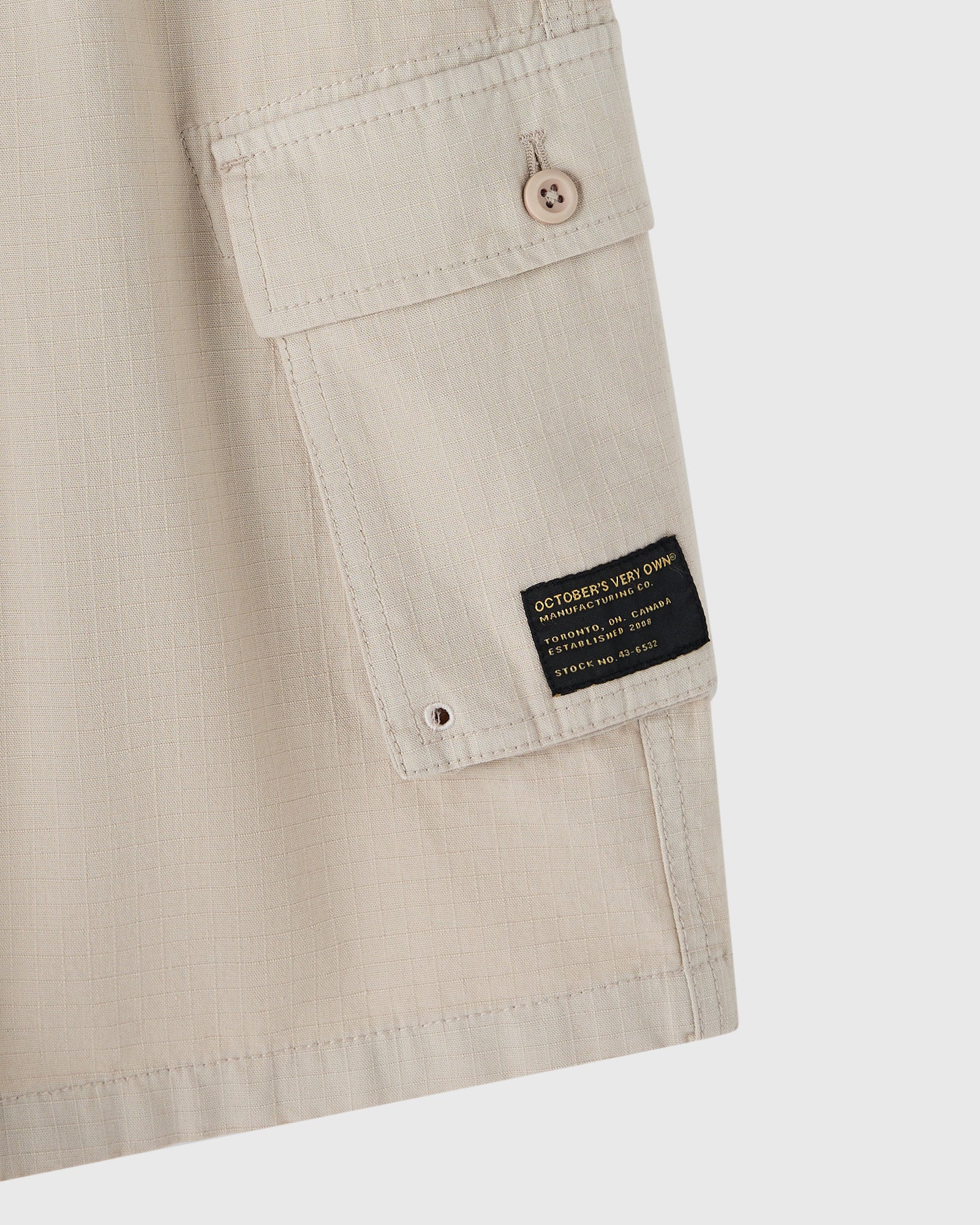 Linen Ripstop Cargo Short Sandstone