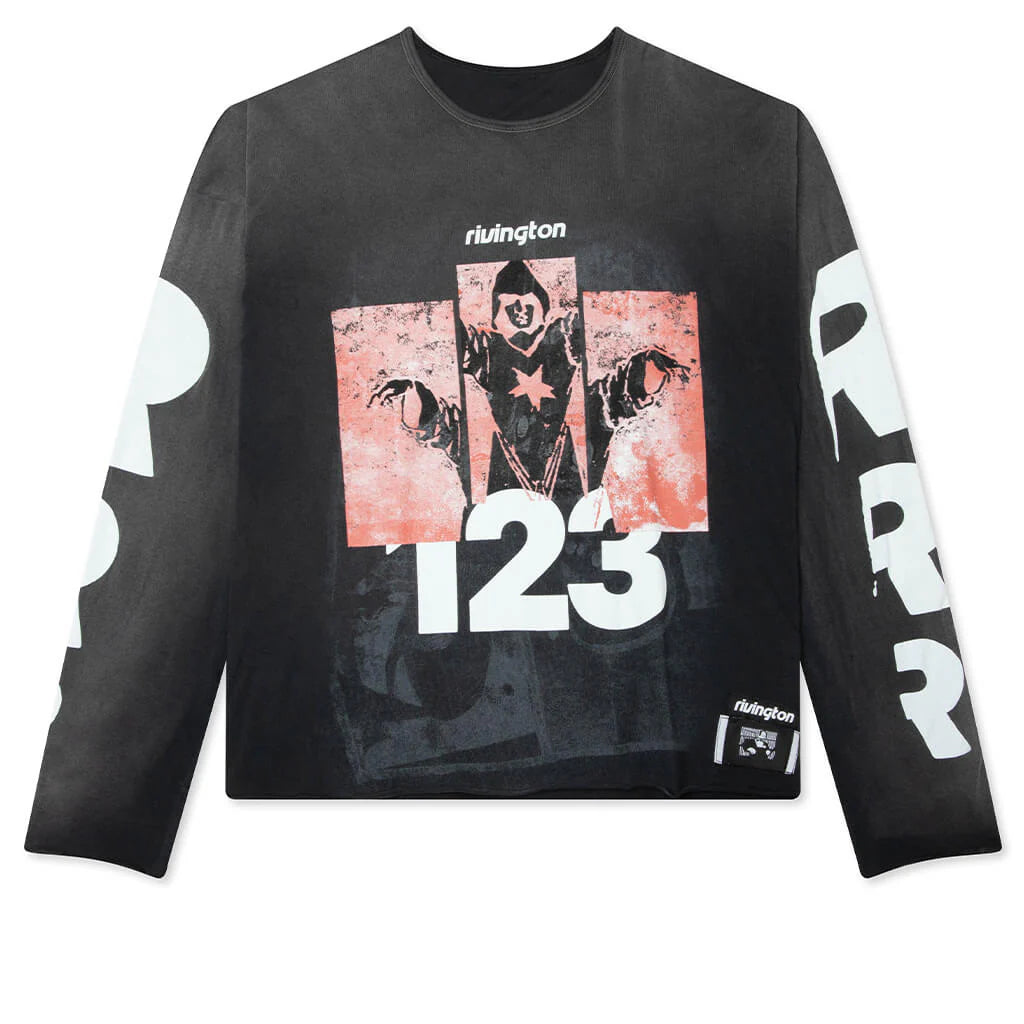 Left Out Enemy L S Tee Vintage Black