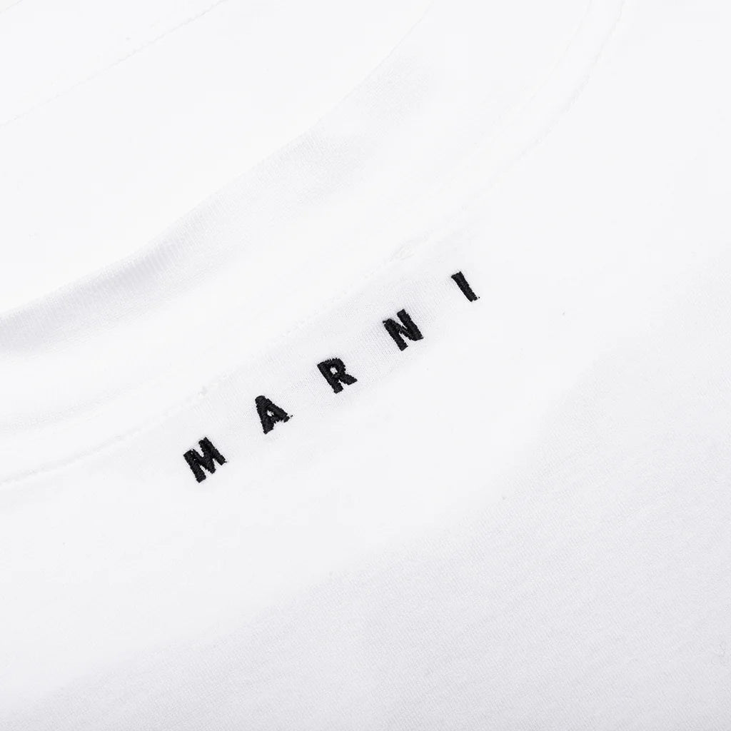 Slogan Print Organic Cotton T Shirt Lily White