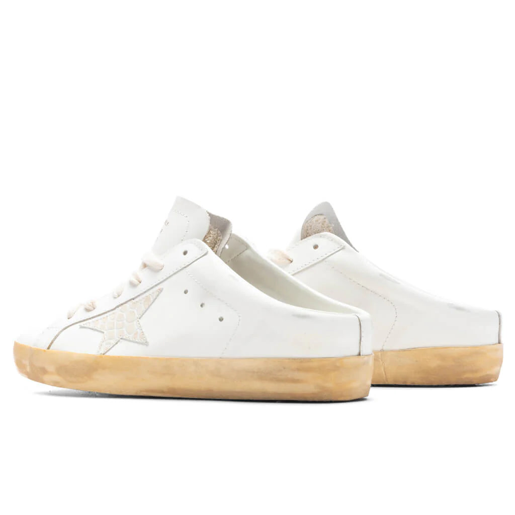 Womens Super Star Sabot White Ivory