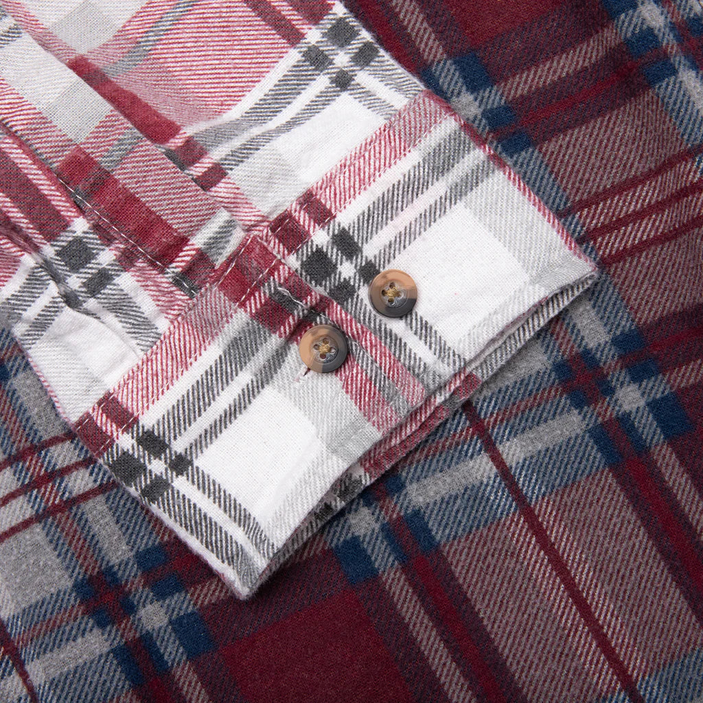 7 Cuts Zipped Wide Shirt Assorted