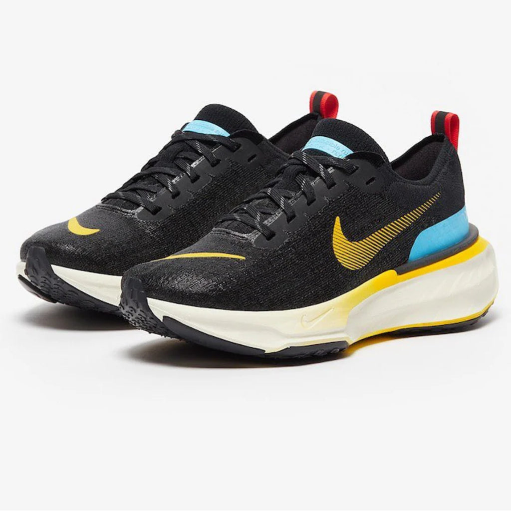 Nike Invincible Run 3 Preto Azul Báltico Amarelo
