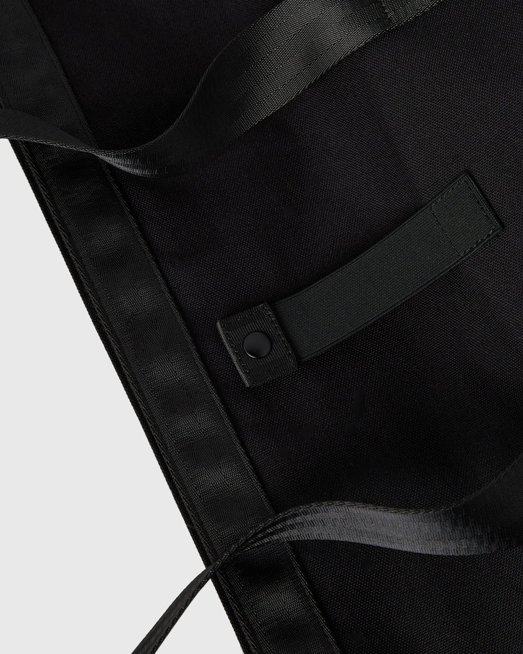 Roll Top Tote Bag Black