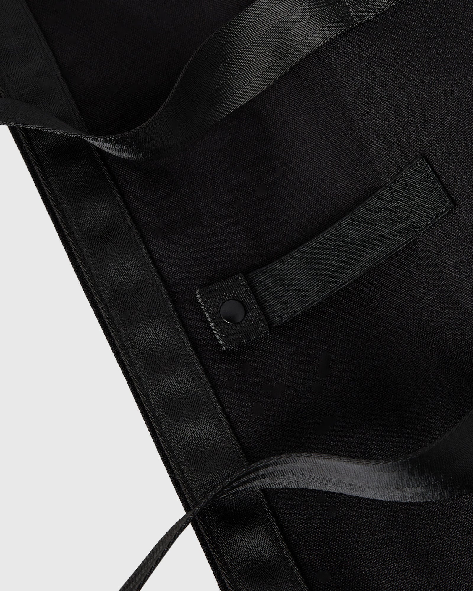 Roll Top Tote Bag Black