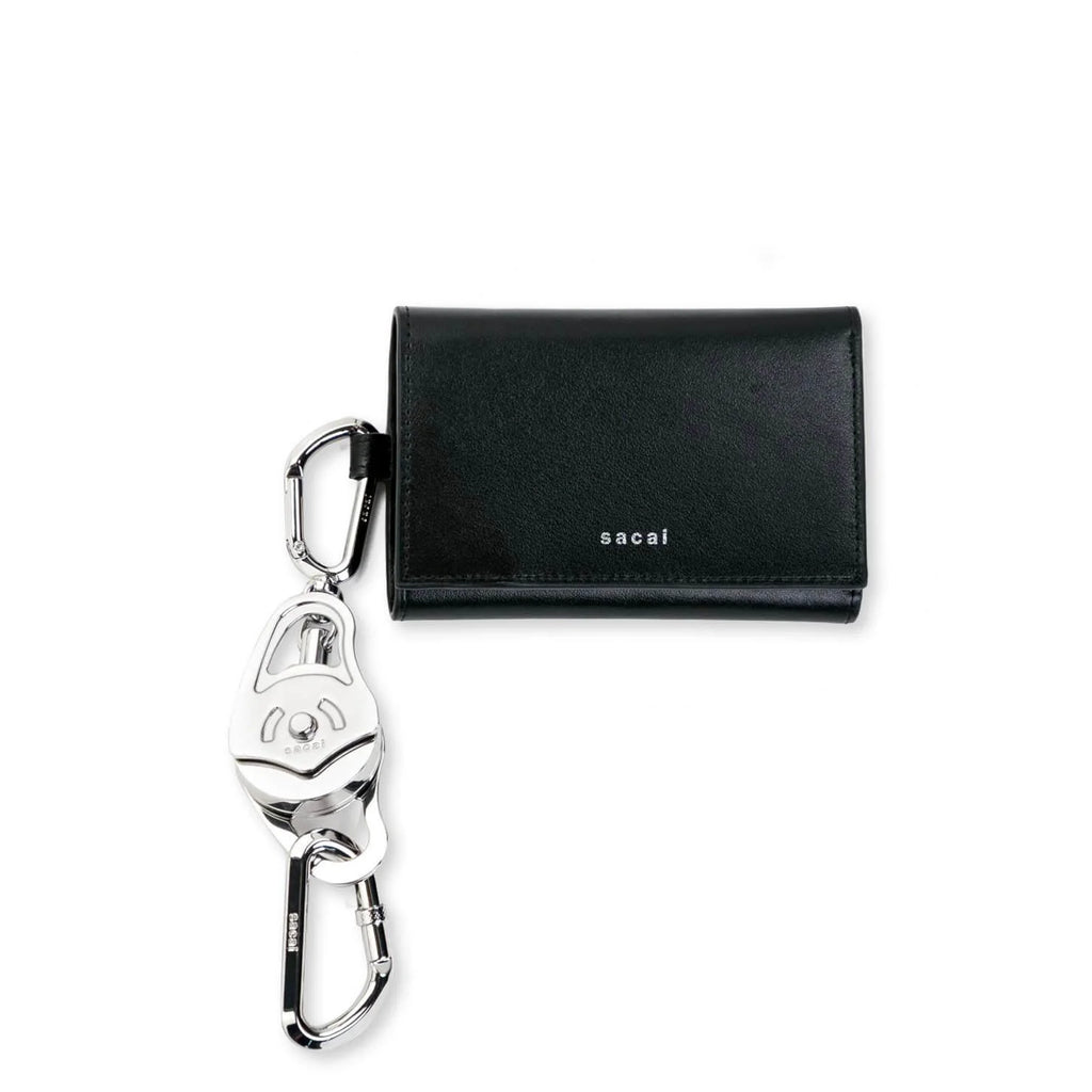 Carabiner Trifold Wallet Black
