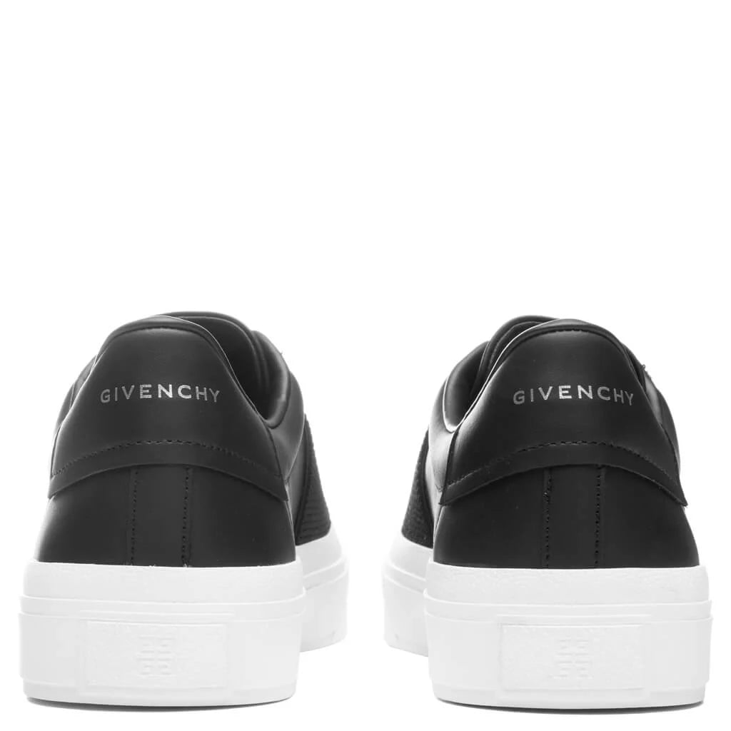 City Court Sneaker With Elastic Black
