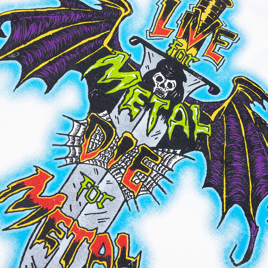 Live For Metal Tee Light Archival White