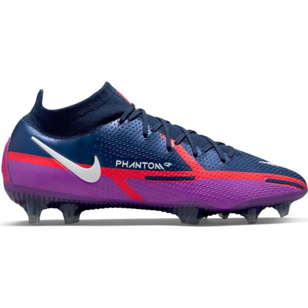 Nike Phantom GT2 Elite FG Firm Ground Soccer Cleats Navy White Purple