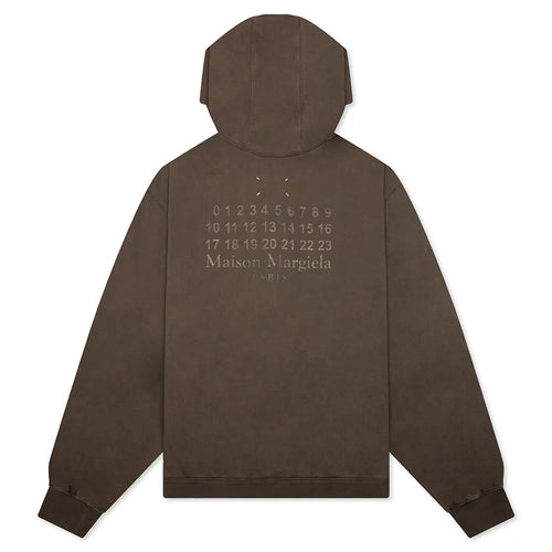 Zip Up Sweat Hoodie Mink