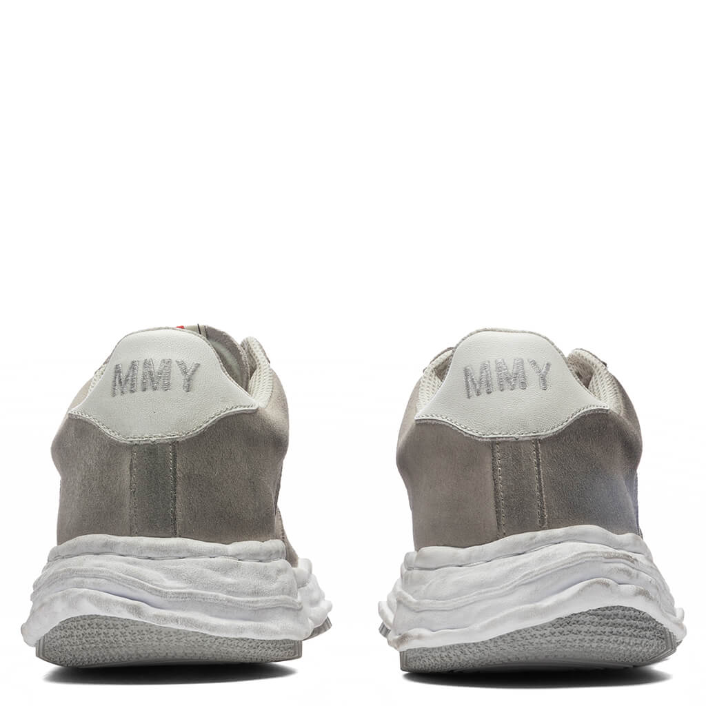 Wayne Brushed Suede Low White