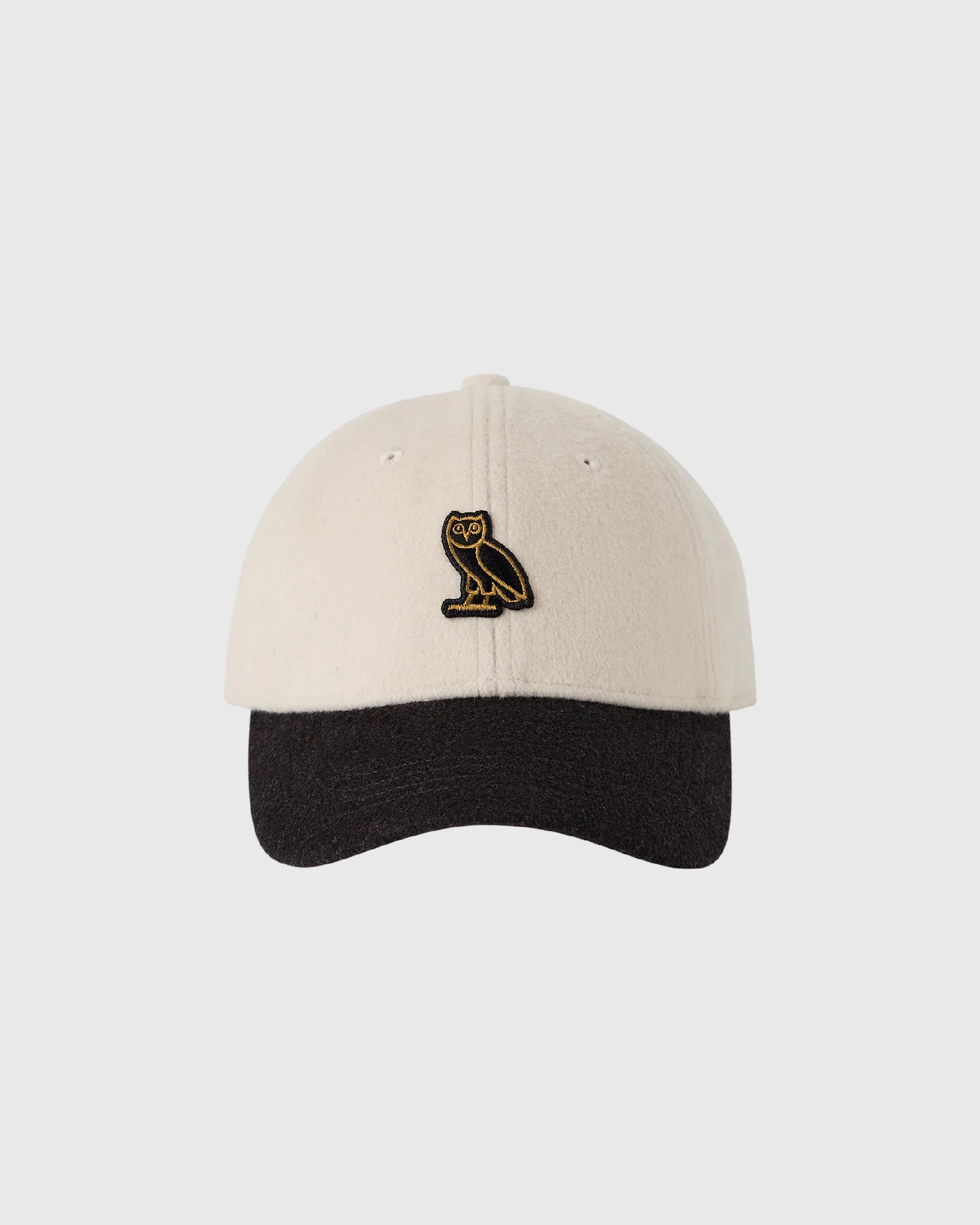 Fleece 6 Panel Cap Cream Black Coco