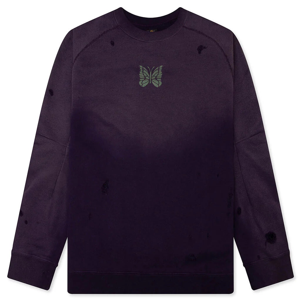 Deconstructed Sweatshirt Purple