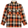 Wool Check Shirt Orange