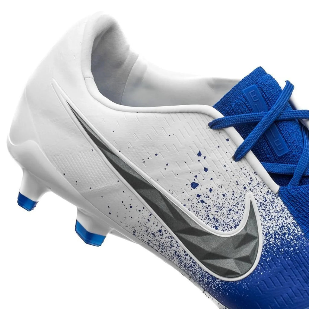 Nike Phantom Venom Elite FG Firm Ground Soccer Cleats White Racer Blue