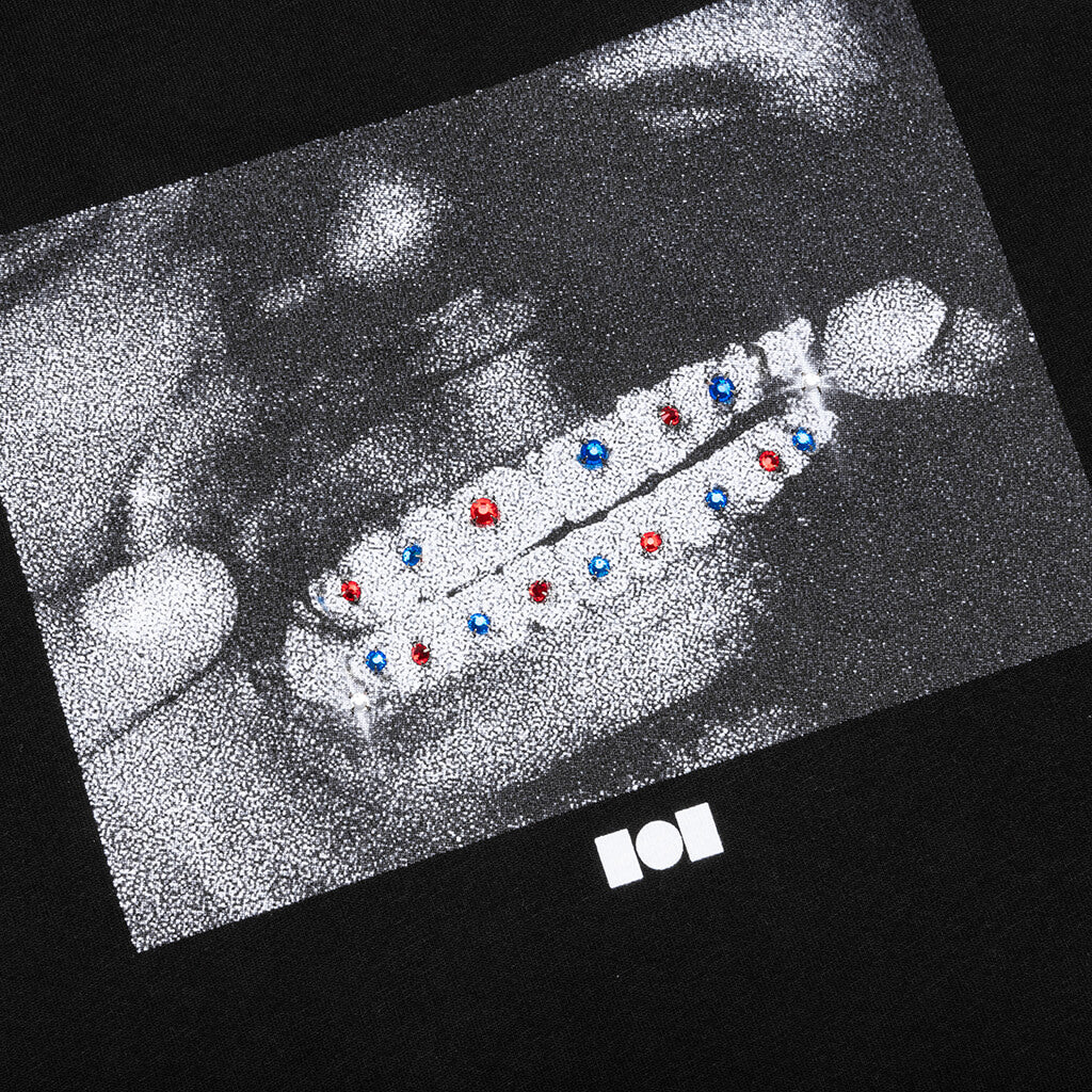 Nahmias x Kodak Black Crystal Grillz T Shirt Black