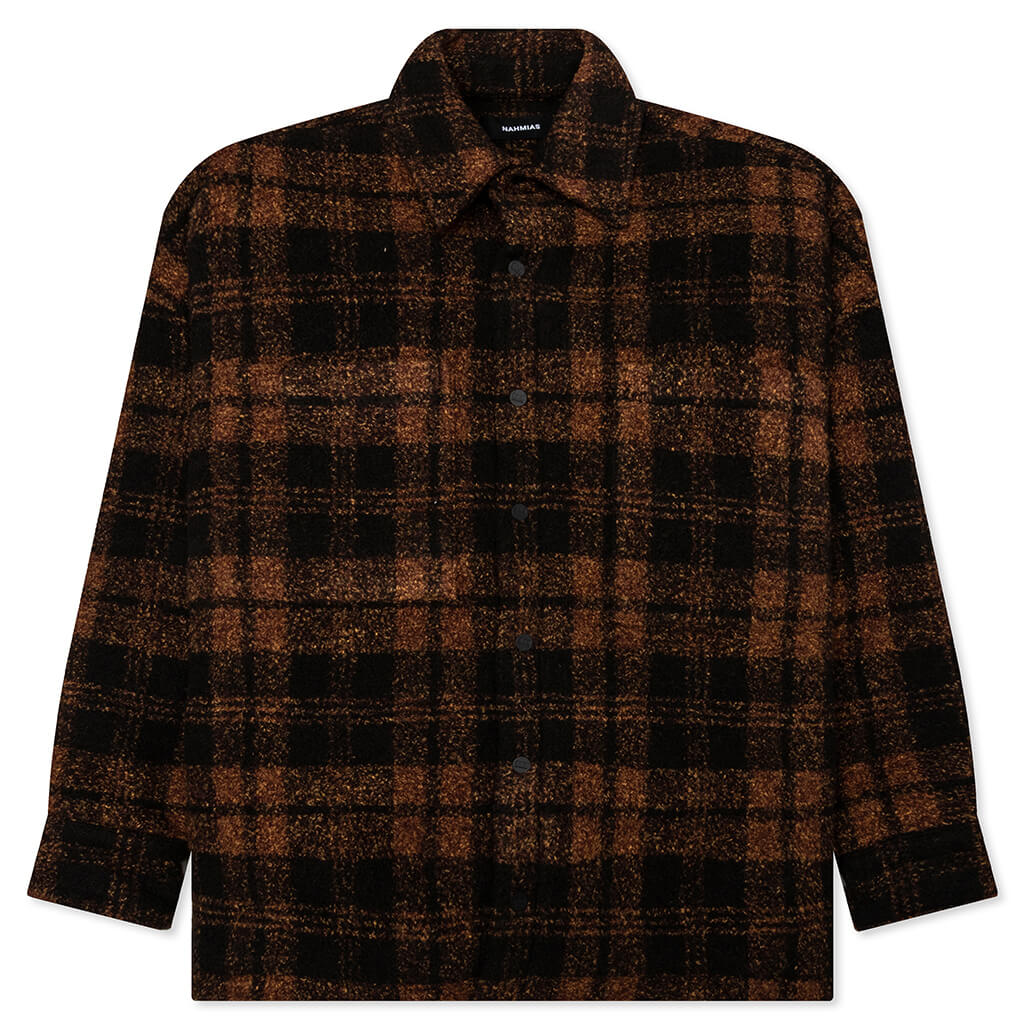 Plaid Padded Shirt Saffron