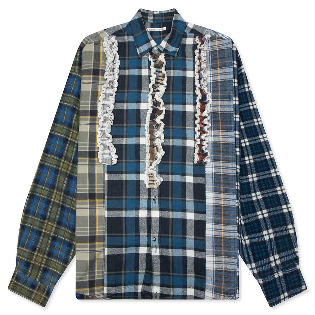 5 Cuts Frill Flannel Shirt Assorted