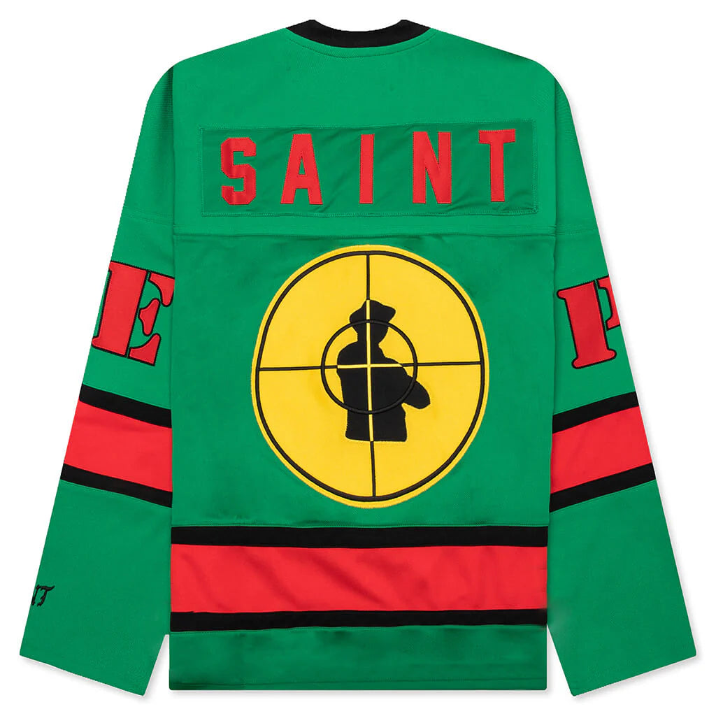 Saint Michael x Public Enemy Saint Enemy Game Shirt Green