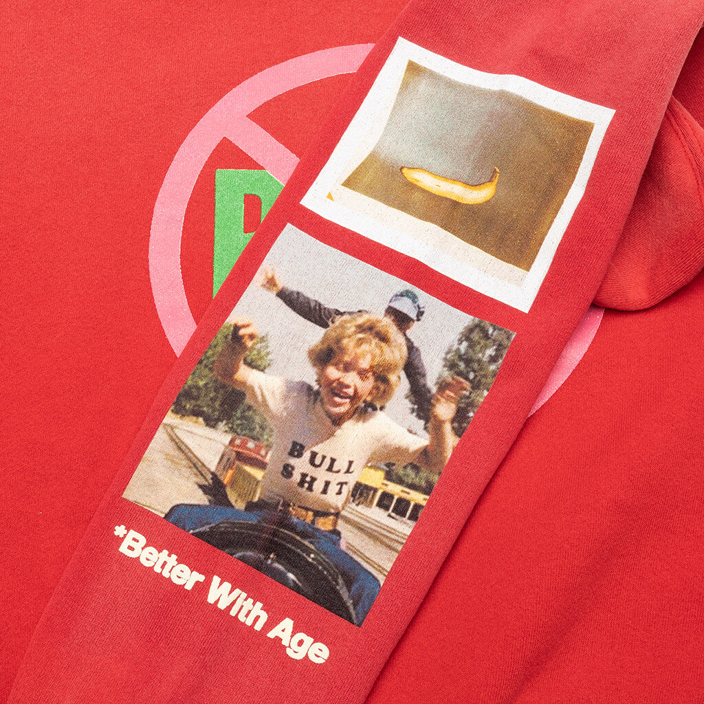Protest Art Hoodie Red