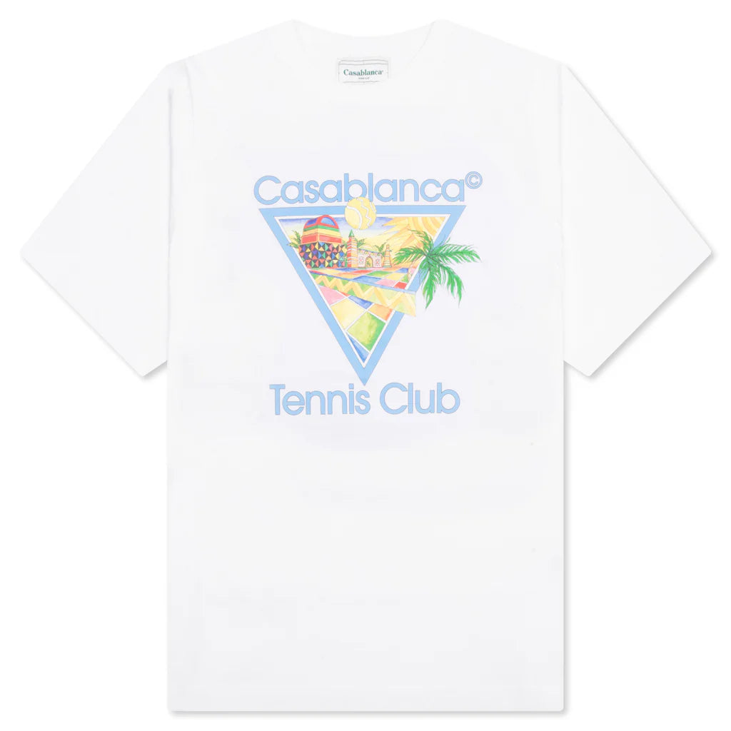 Afro Cubism Tennis Club T Shirt White