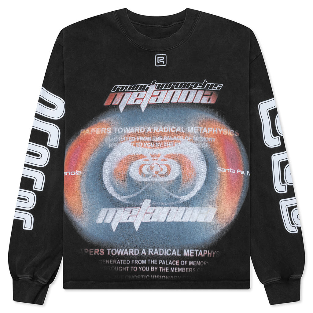 Divinity Paper Garden L S Tee Faded Black