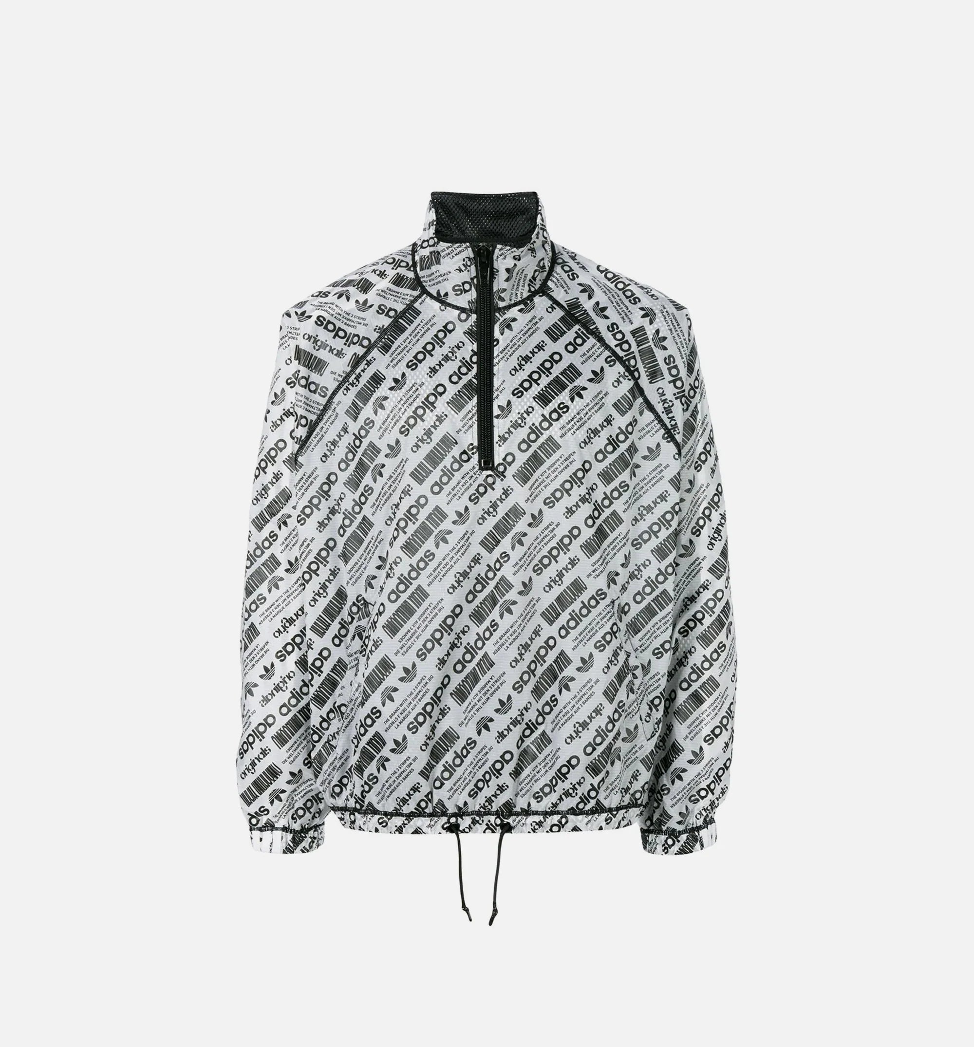 Alexander Wang Collection Mens Windbreaker White Black