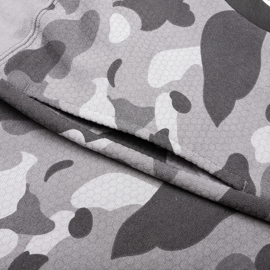 Honeycomb Camo Shark Sweat Shorts Grey