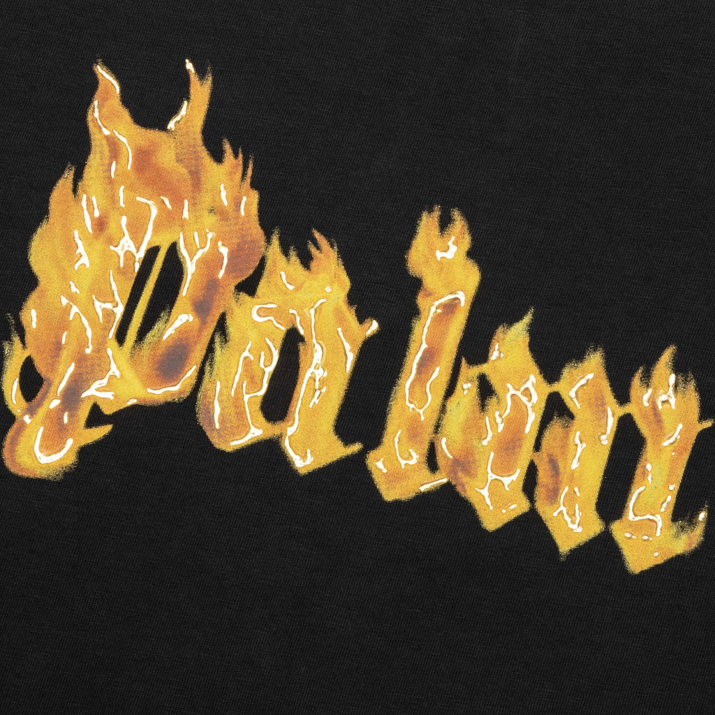 Burning Logo Tee Black Gold