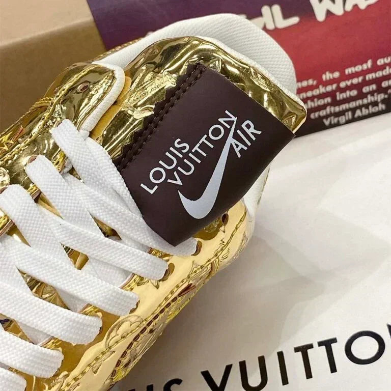 Louis Vuitton x Nike Air Force 1 Low Gold