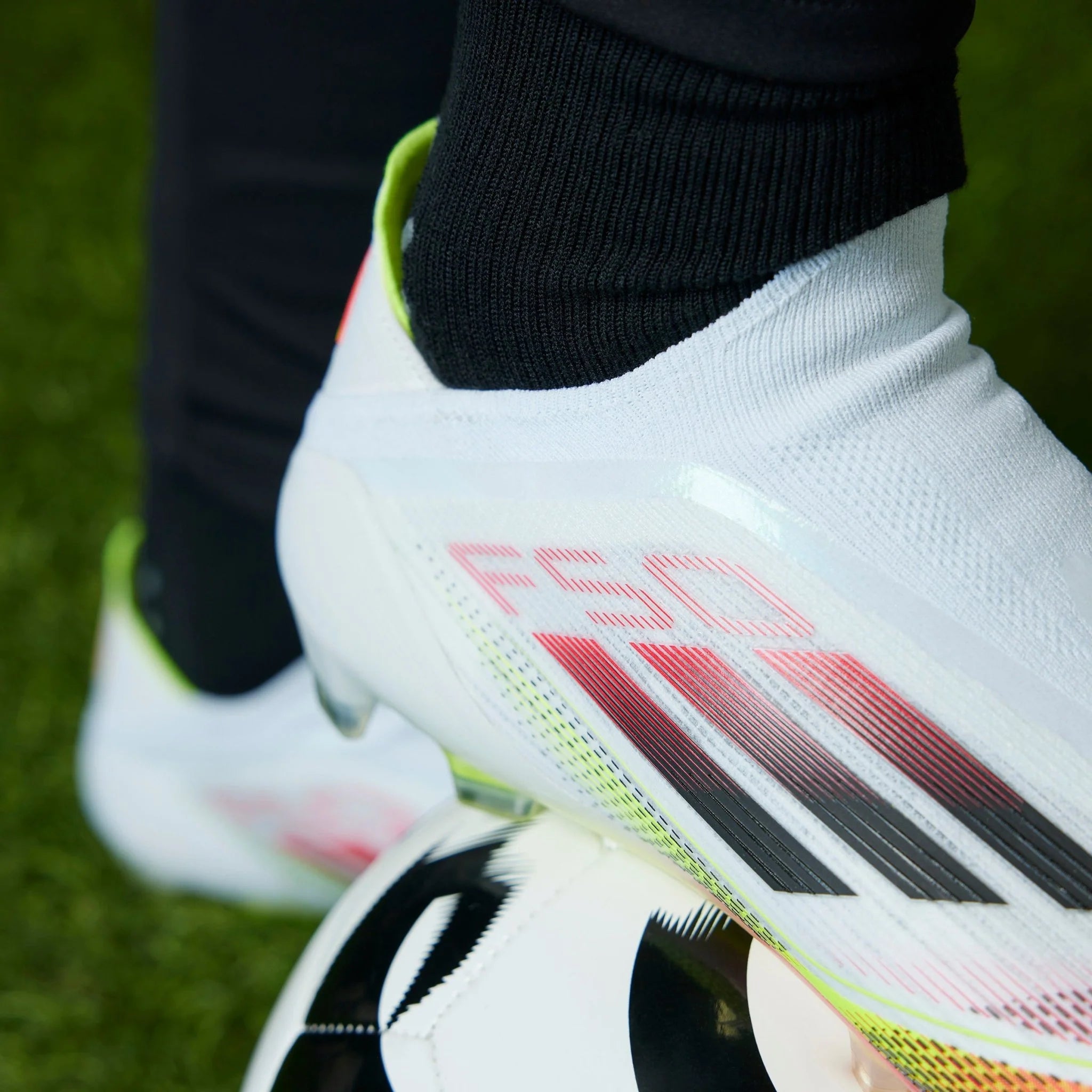 adidas F50 Elite Laceless Firm Ground Mens Soccer Cleats White Black