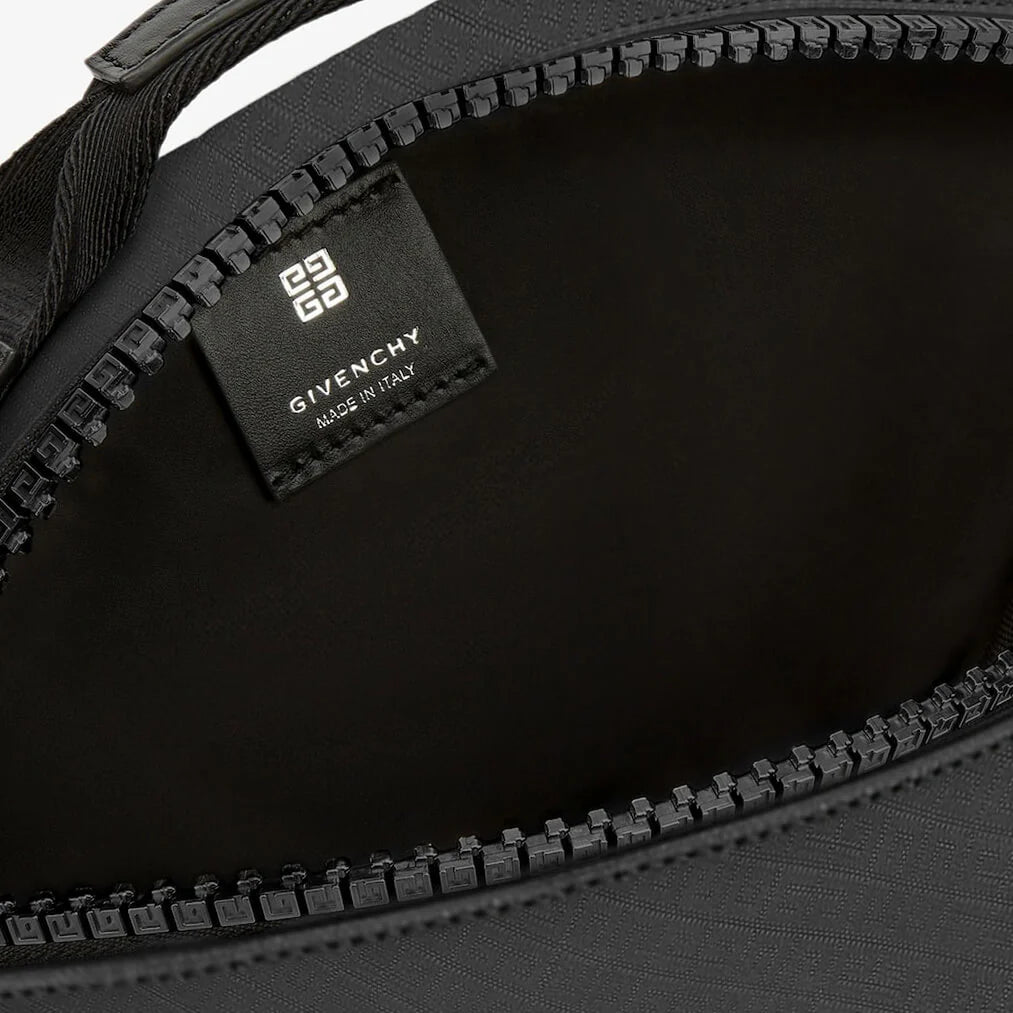 G Zip Triangle Bag Small Black