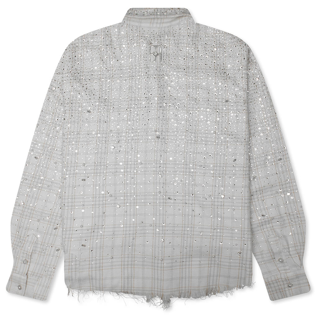 20K Pearl Diamond Shirt White Beige