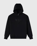 Double Knit Script Hoodie Black