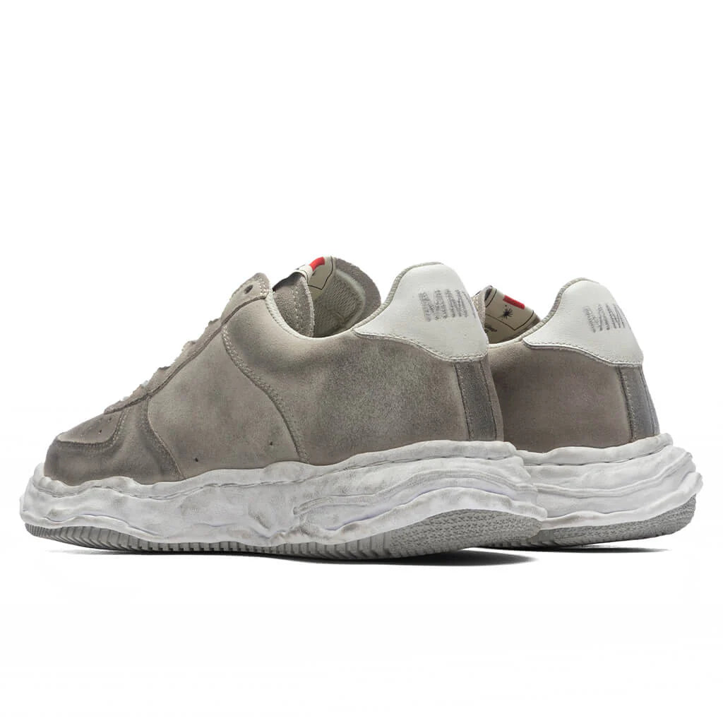 Wayne Brushed Suede Low White